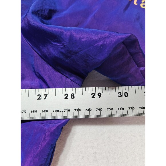 Vintage 90’s Surf Style Iridescent Quarter Zip Windbreaker Purple Blue One Siz - Picture 8 of 8